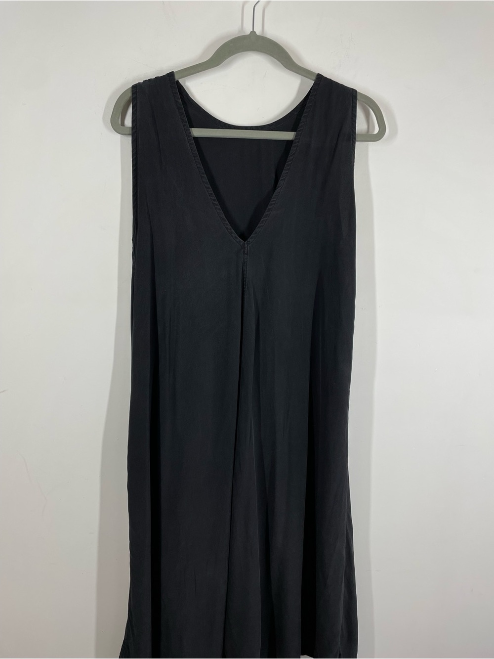 Elizabeth Suzann Silk Sleeveless Dress Gray Minimalist Quiet Luxury Small - Picture 3 of 13